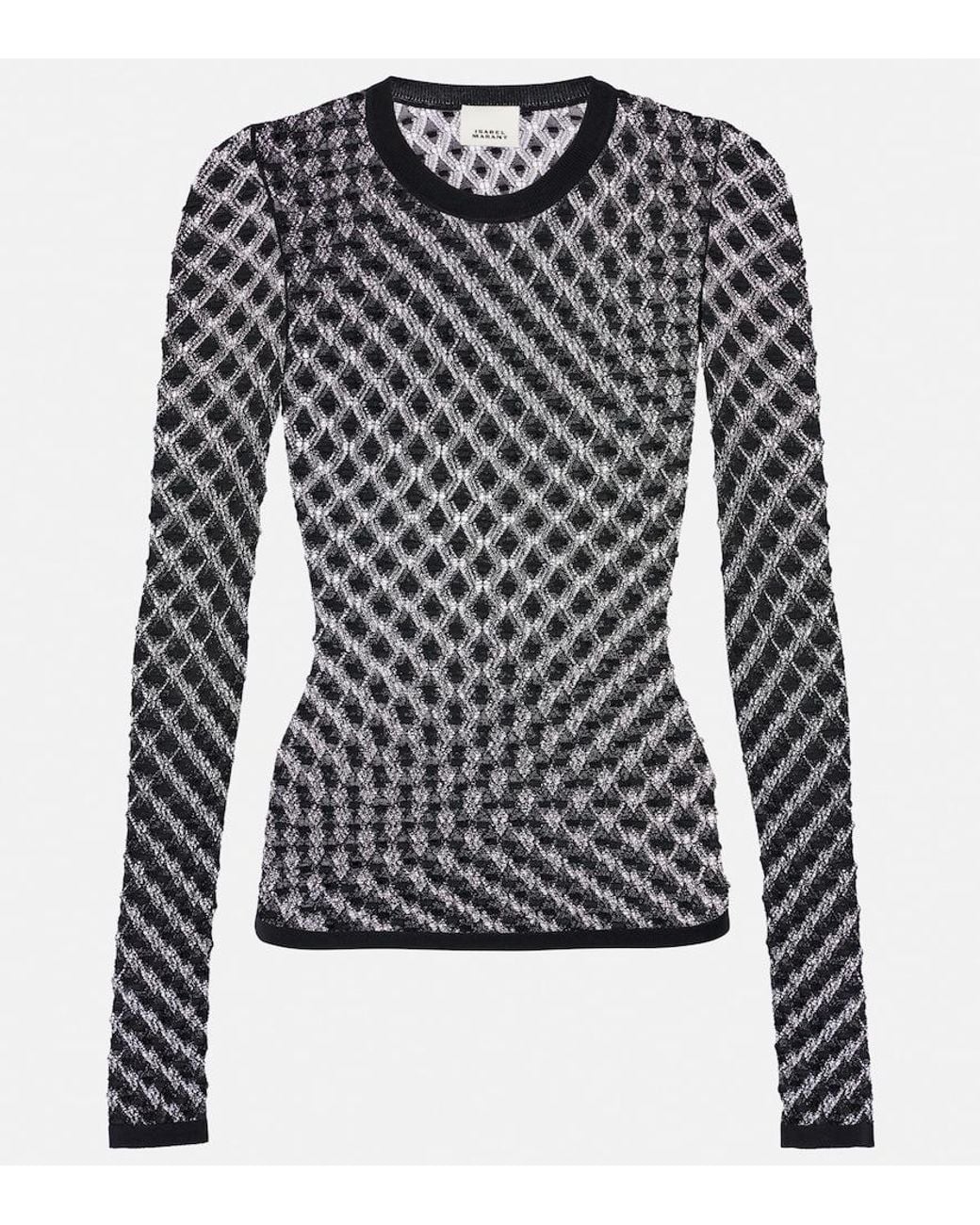 Isabel Marant Black Zavia Open-Knit Sweater
