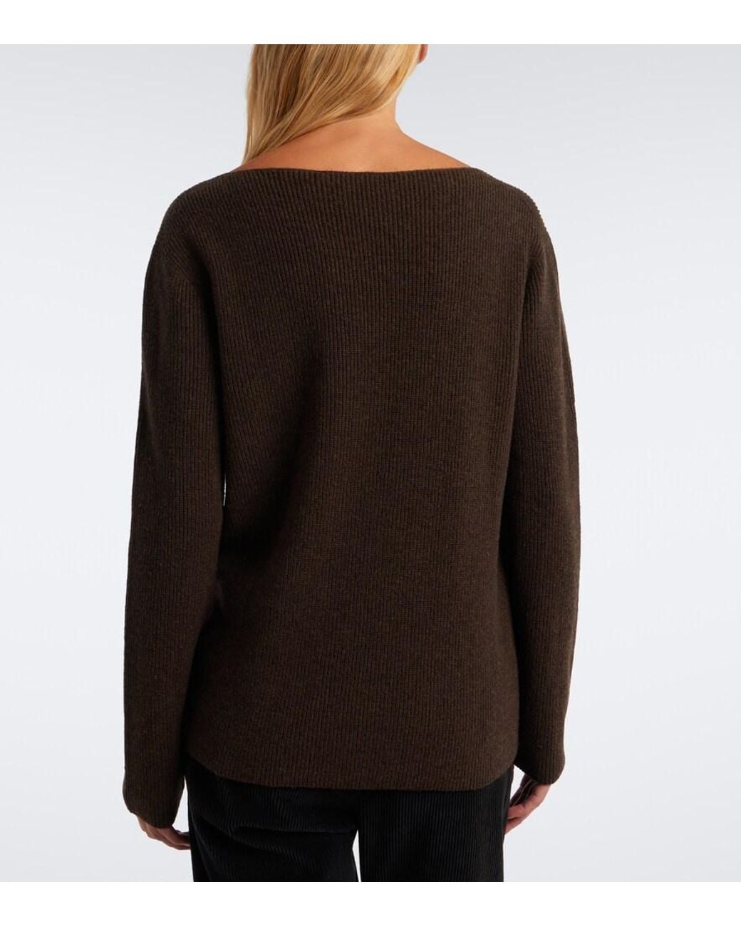 The Row Black Ledi Wool Sweater