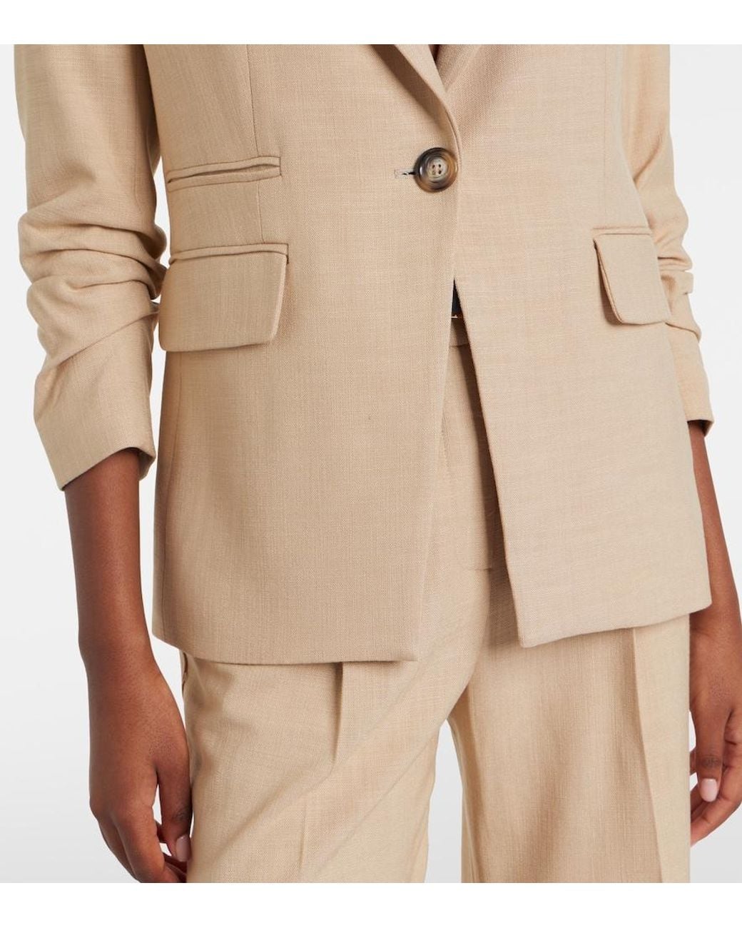Veronica Beard Natural Battista Blazer