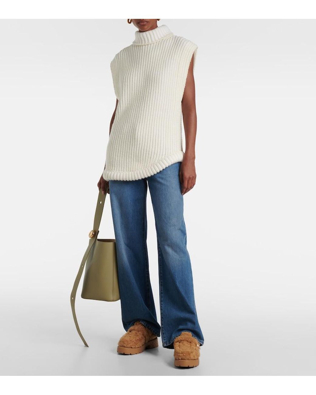 Jimmy Choo Brown Shea Shearling Mules