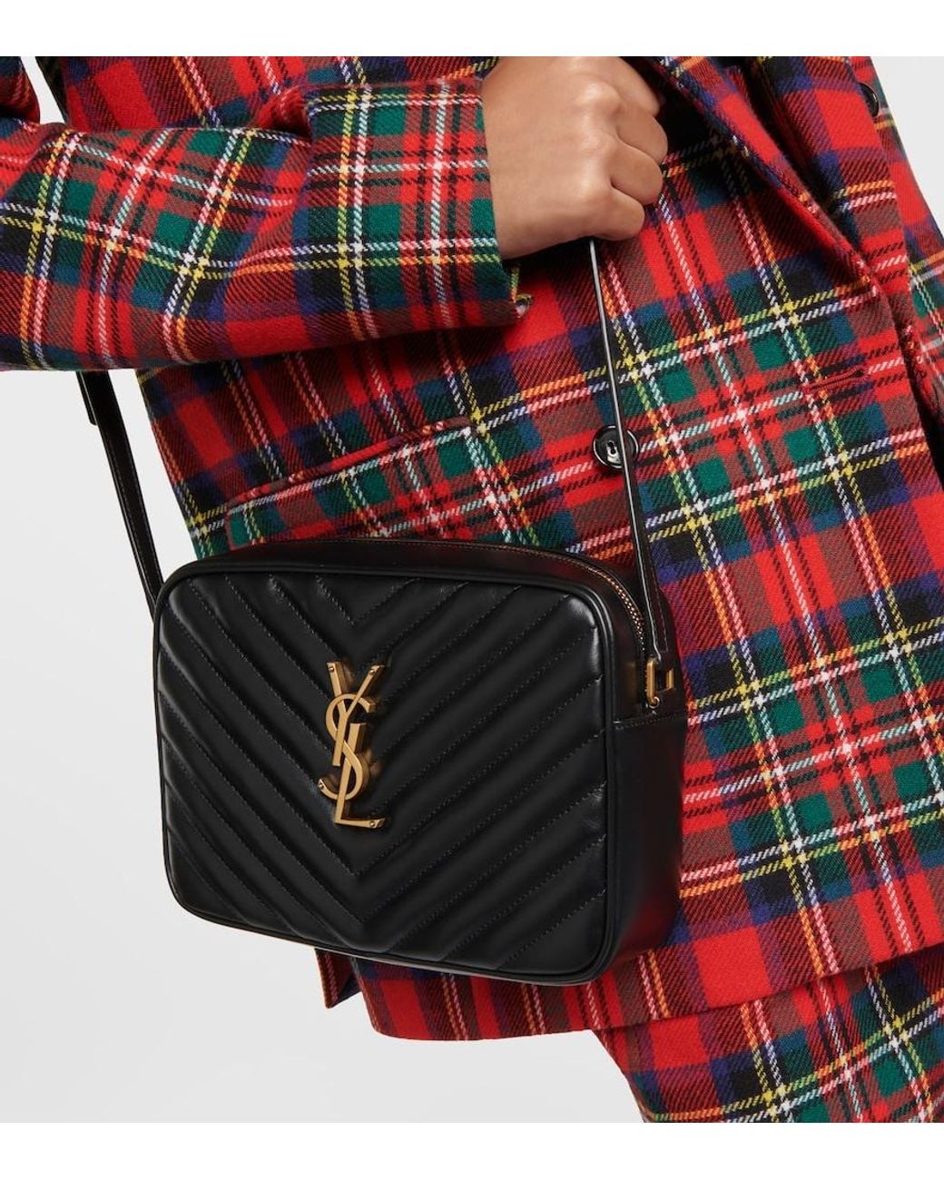 Saint Laurent Black Lou Quilted Leather Cross-body Bag