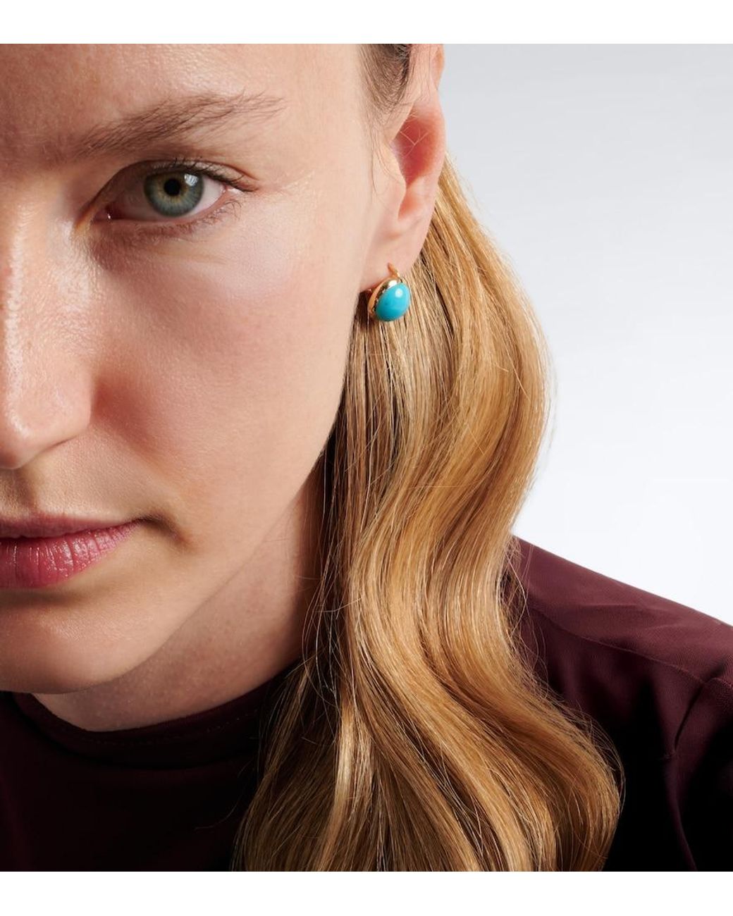Ileana Makri Blue Eye 14Kt Earrings With