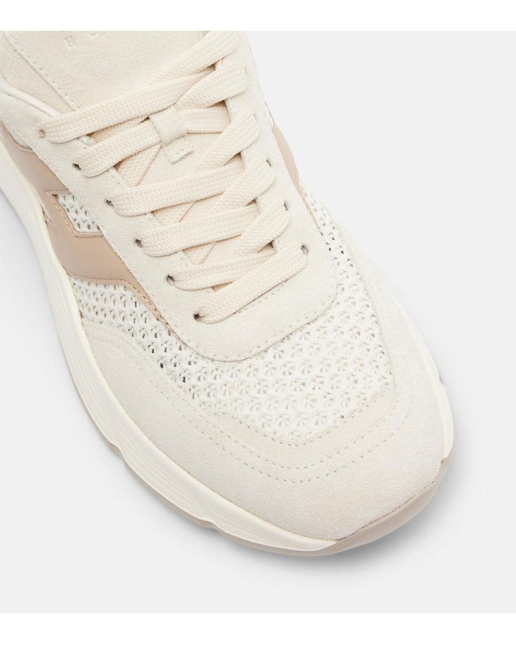 Baskets H669 En Daim Hogan en coloris White