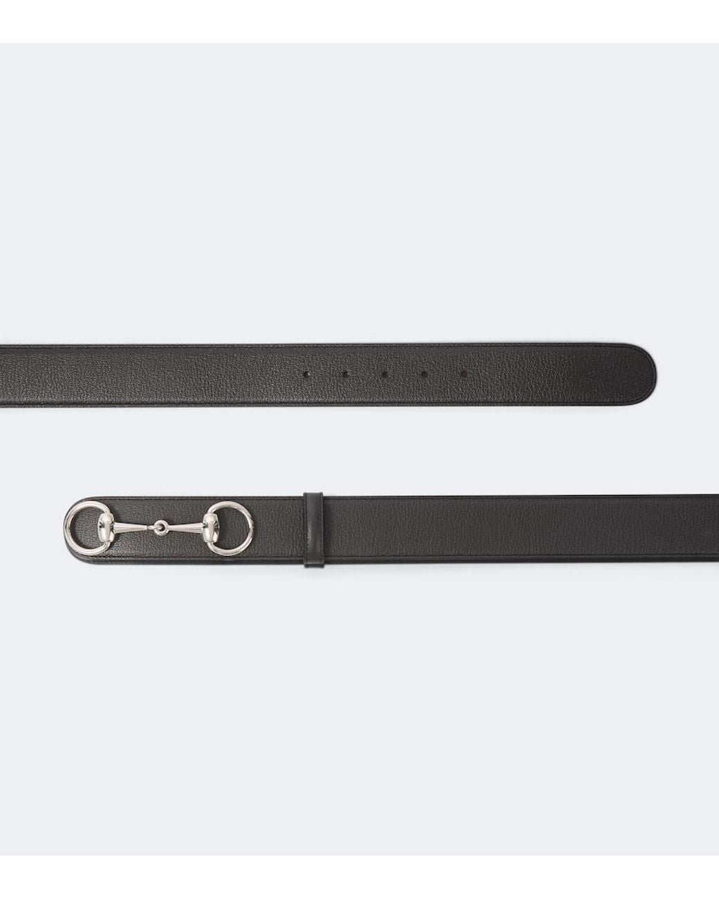Gucci Brown Horsebit 1955 Leather Belt for men