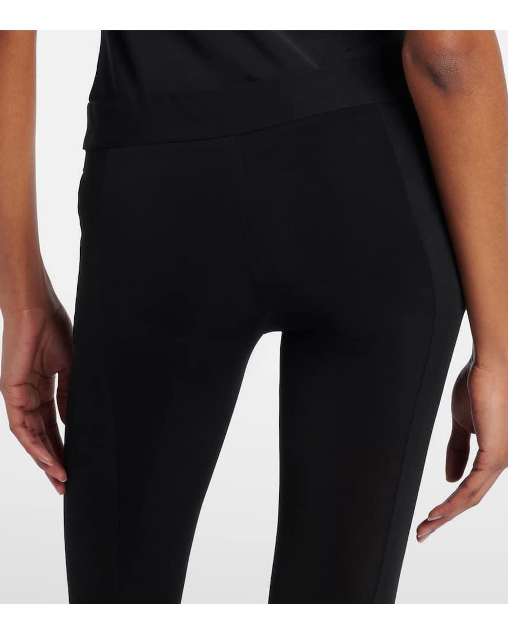 Magda Butrym Black Skinny Capri Pants And Briefs Set