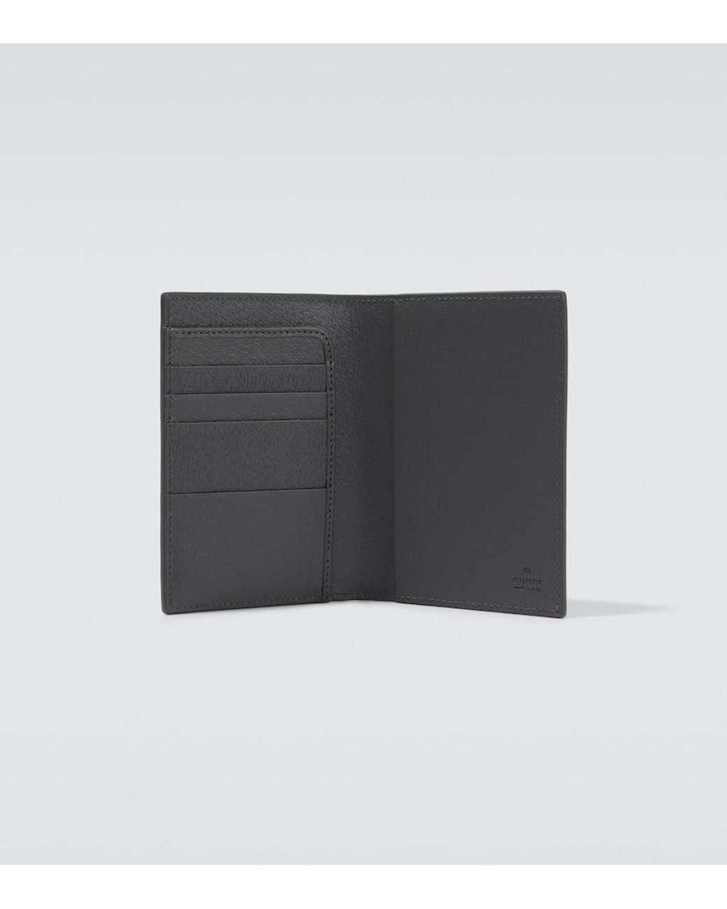 Funda Para Pasaporte De Lona Gg Gucci de hombre de color Black