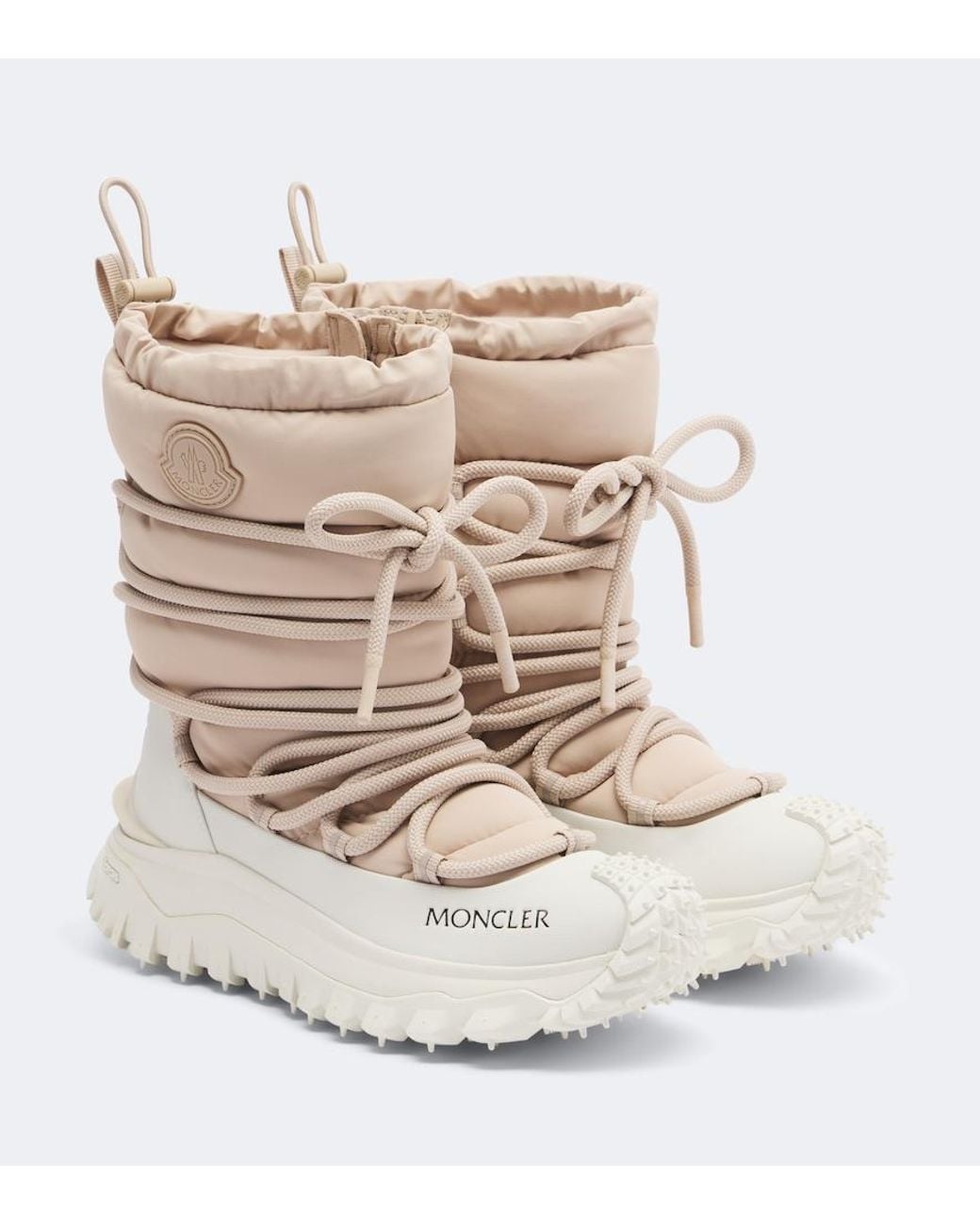 Moncler White Trailgrip Apres High Gore-Tex Snow Boots