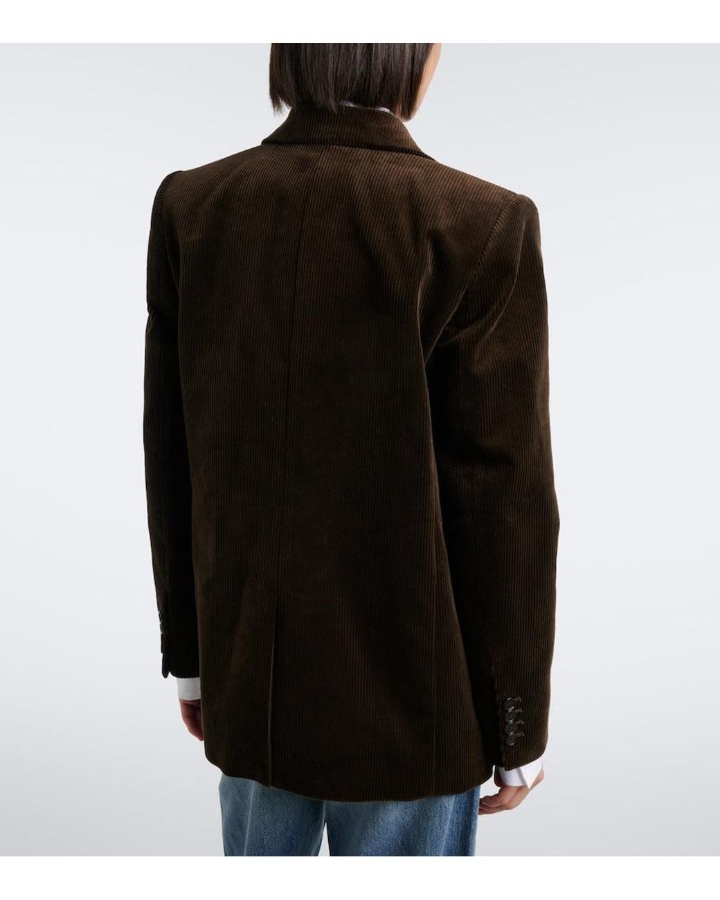 Nili Lotan Black Romain Cotton Corduroy Jacket