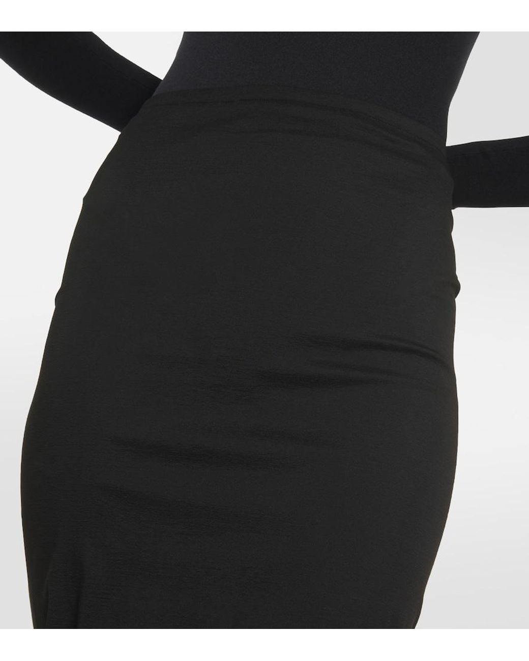 Alaïa Black Knit Maxi Skirt