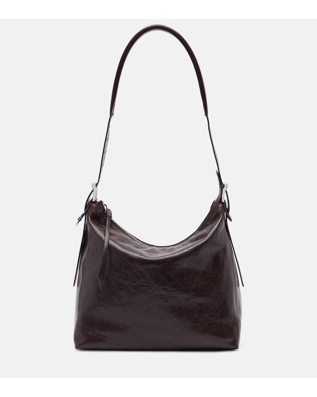 Lemaire Black Small Belted Leather Tote Bag