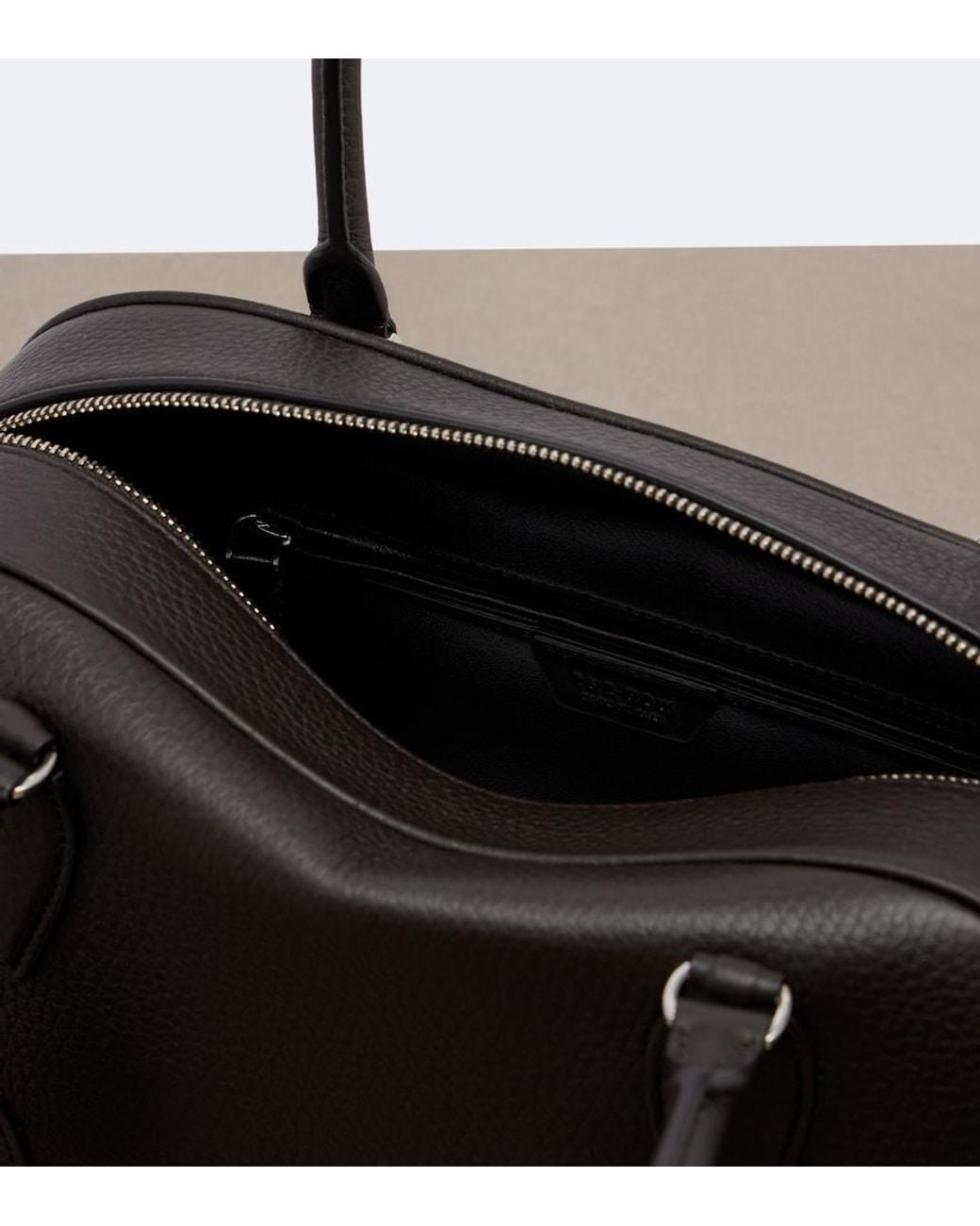 The Row Black E/W India Small Leather Shoulder Bag