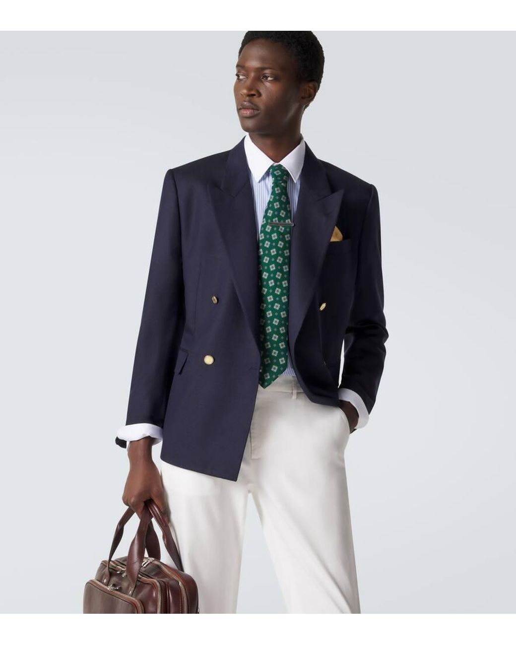 Cravatta di Dunhill in Green da Uomo