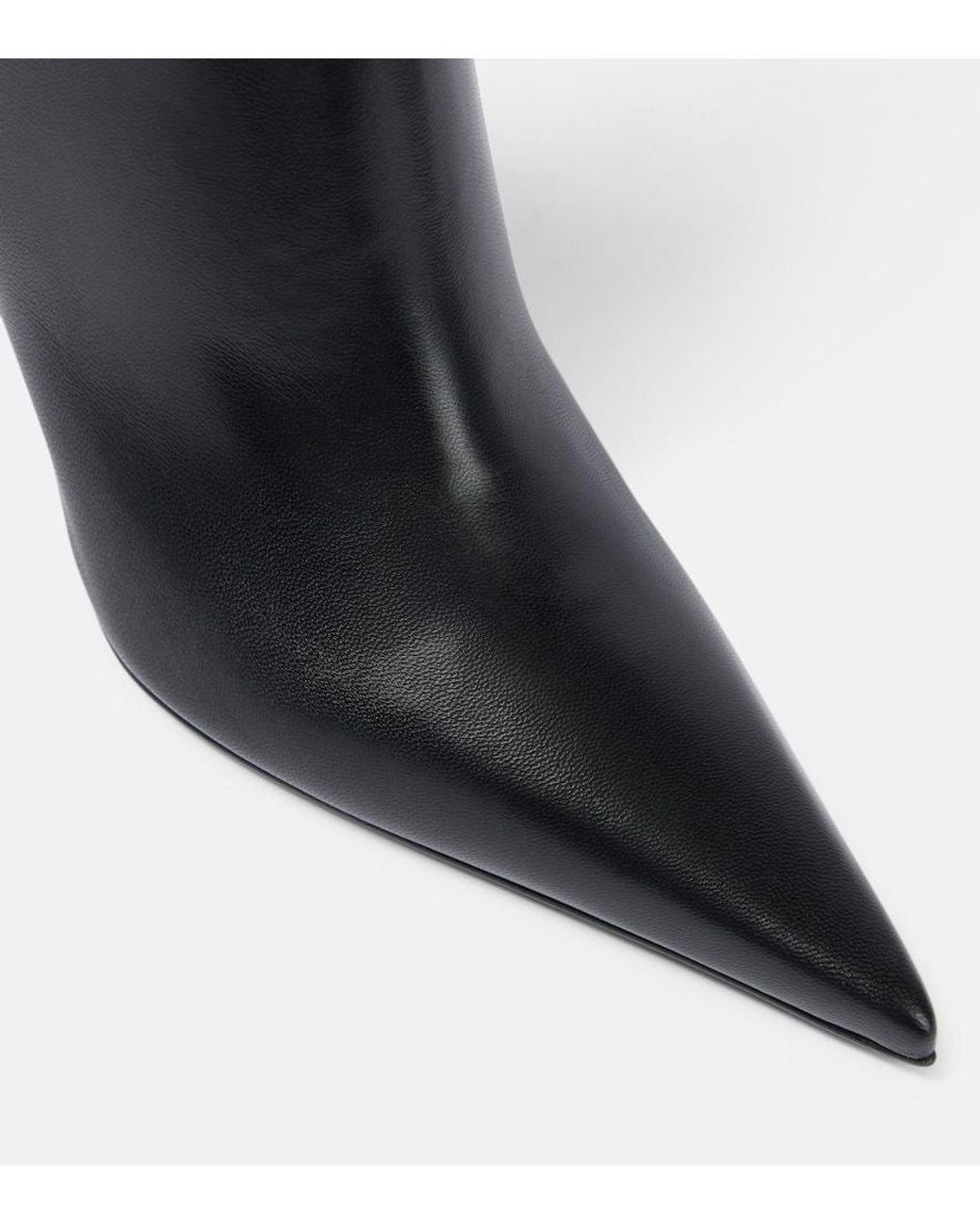 AMINA MUADDI Black Barbara 90 Leather Boots