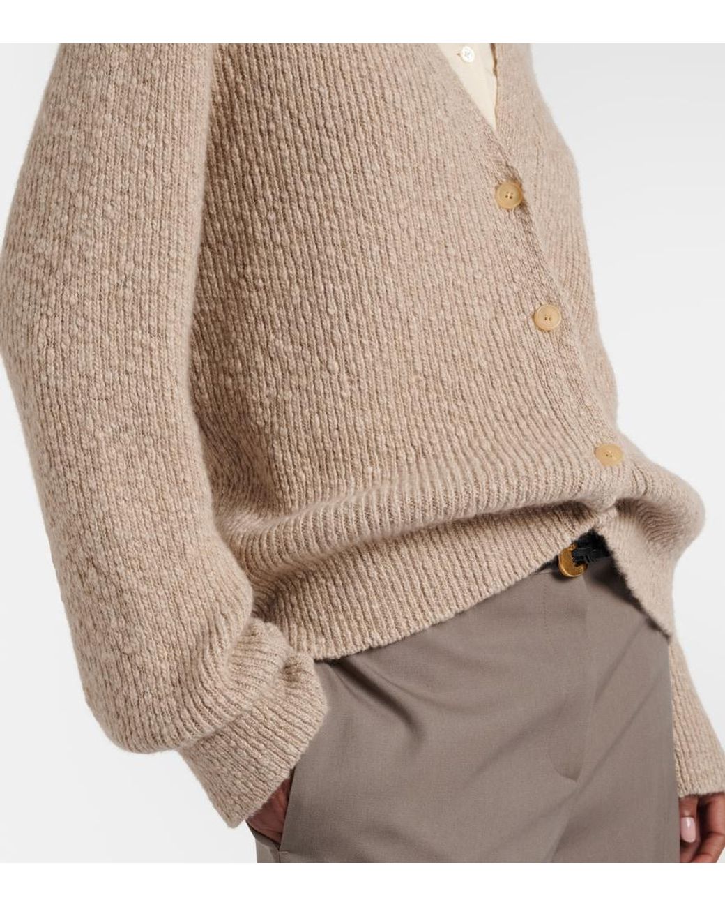 The Row Natural Naroch Cashmere Cardigan
