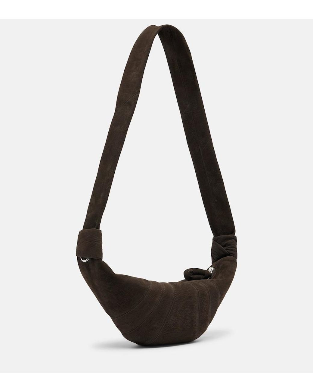 Lemaire Black Croissant Small Leather Shoulder Bag