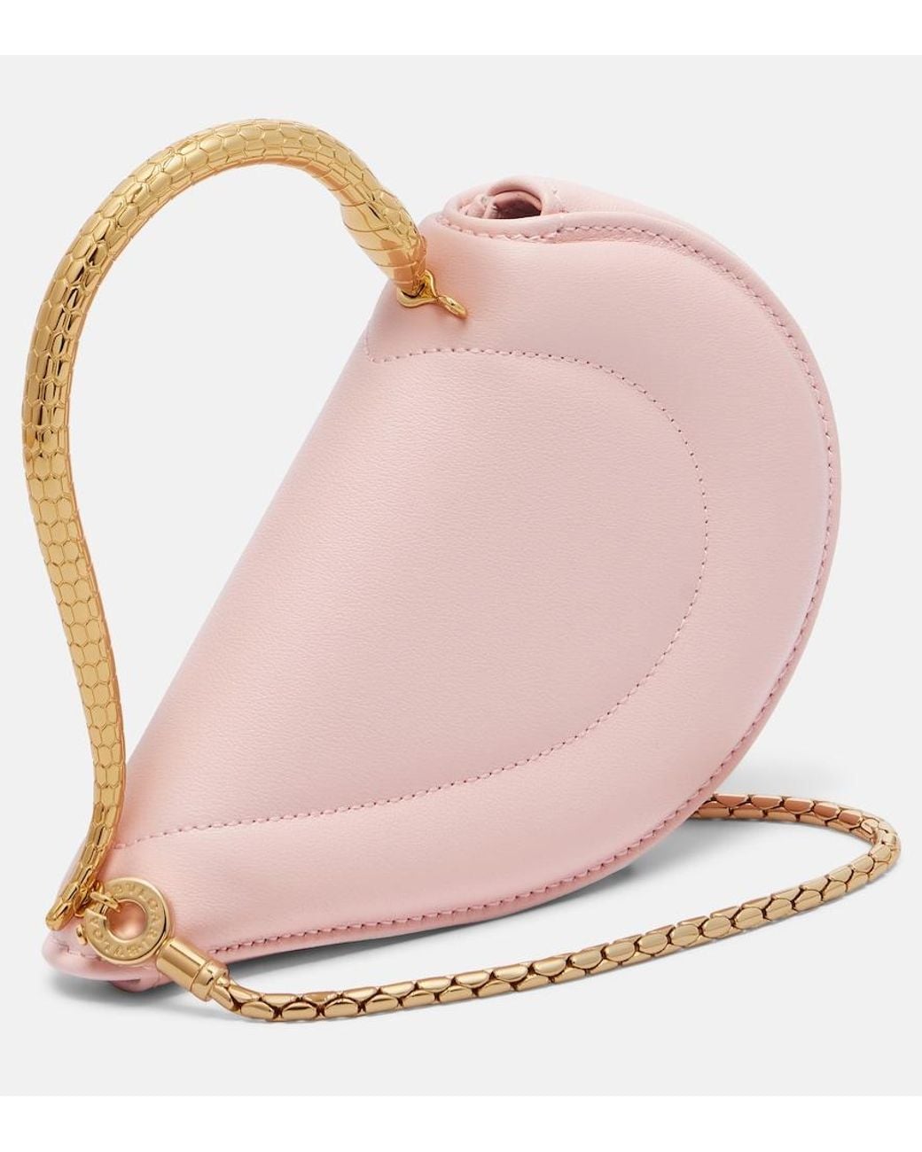 BVLGARI Pink Serpenti Cuoricino Mini Top-Handle Bag