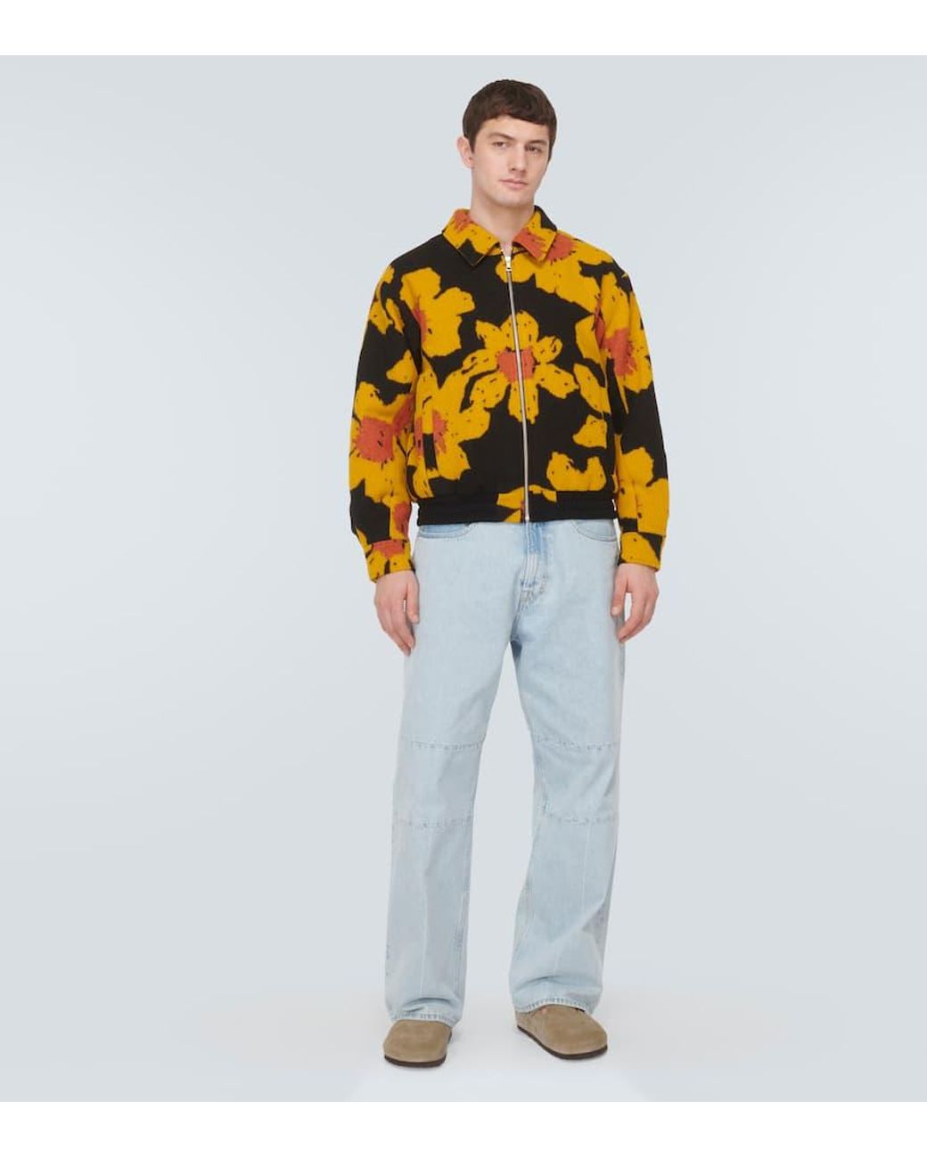 Chaqueta Bomber Senna De Lana Y Cachemir The Elder Statesman de hombre de color Yellow