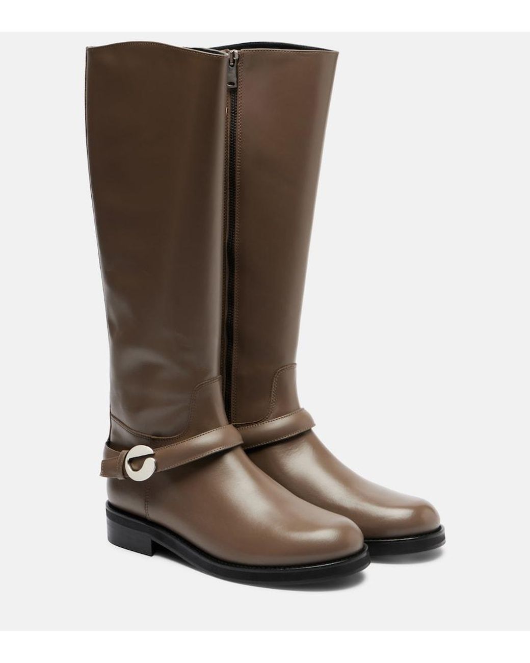 Coperni Brown Cavalier Leather Knee-High Boots