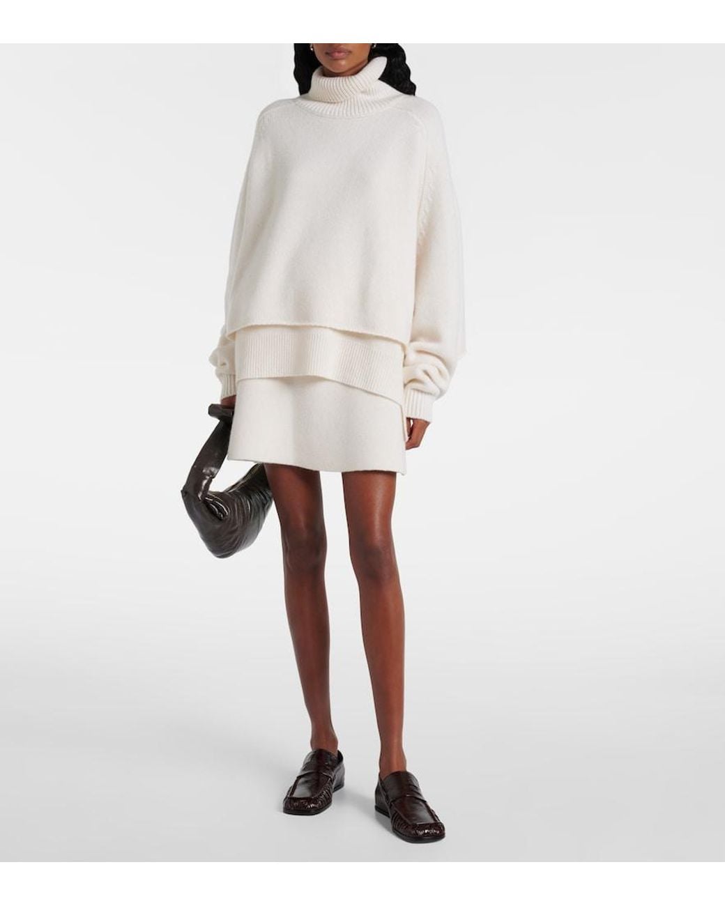 Lisa Yang White Cathie Cashmere Sweater