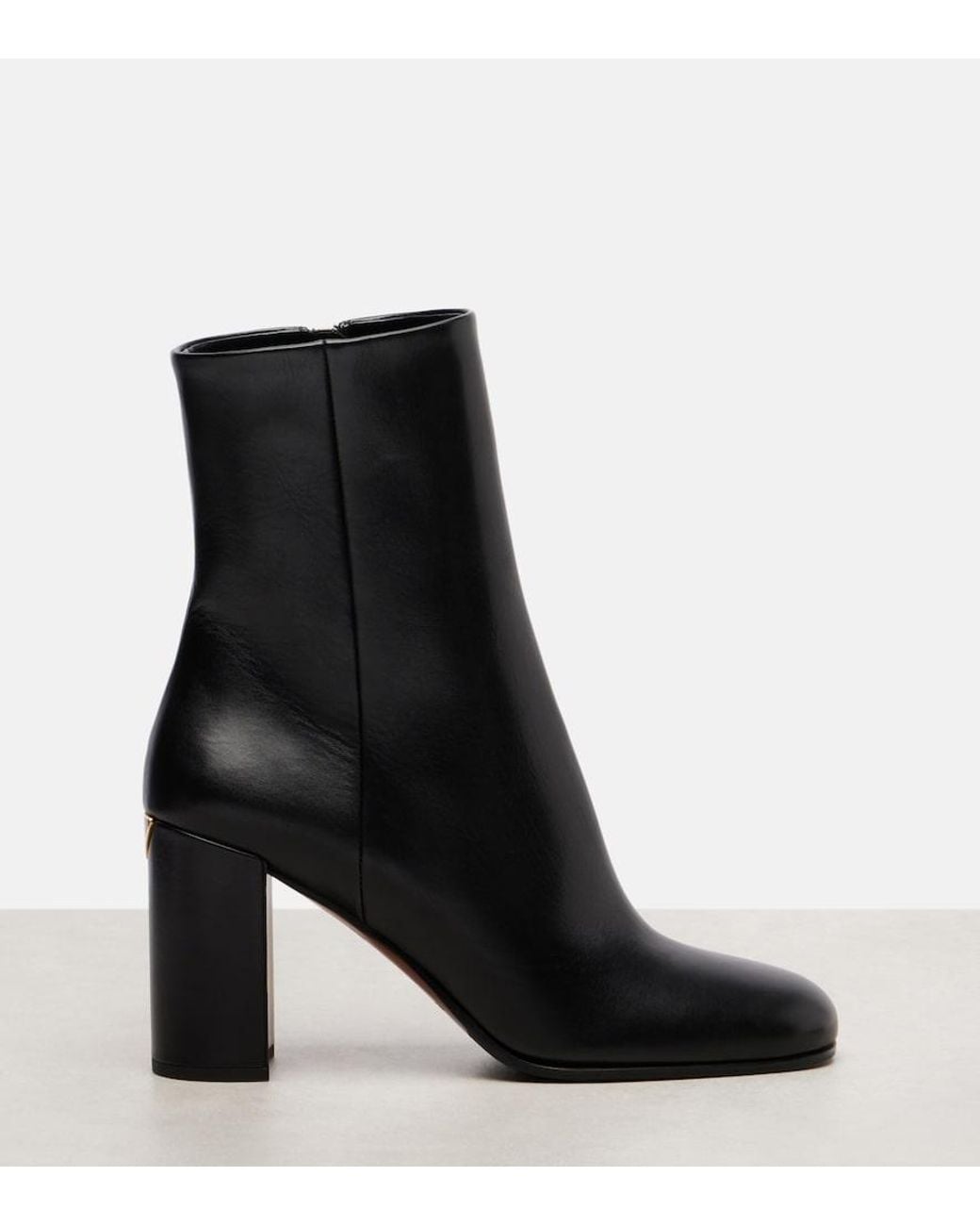 Prada Black Ankle Boots Aus Leder