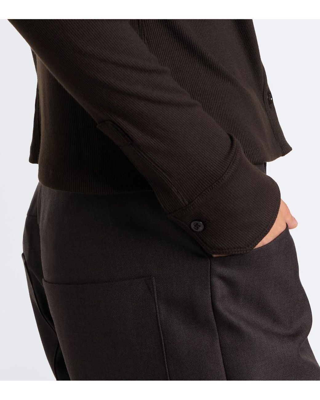 FRAME Black Jersey Shirt