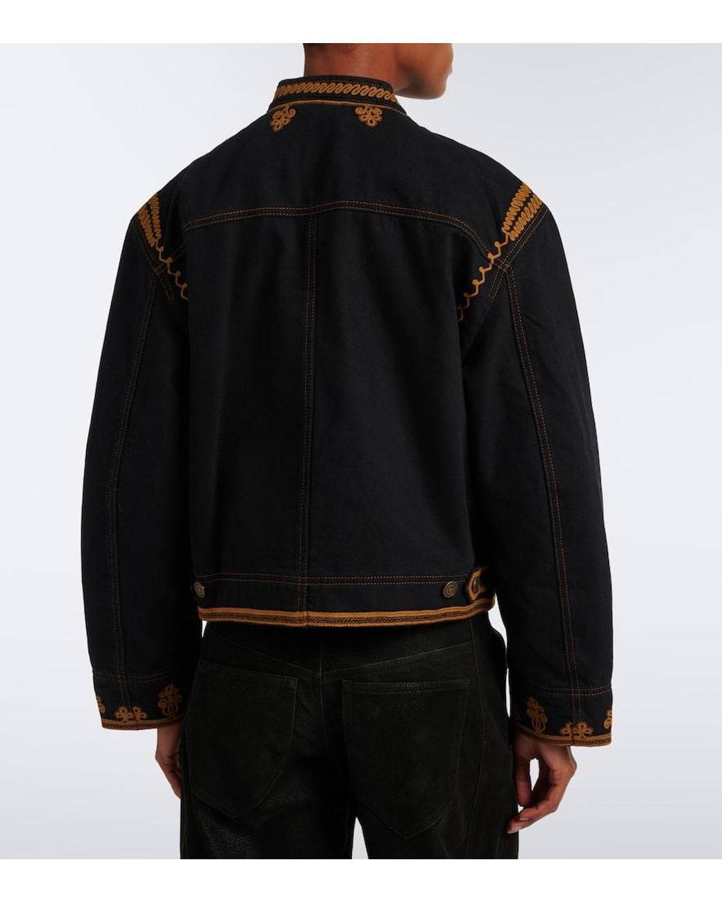 Isabel Marant Black Emalia Embroidered Jacket
