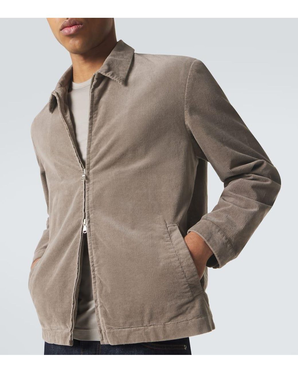 Sunspel Natural Cotton Corduroy Jacket for men