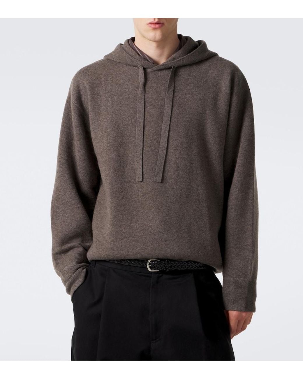 Studio Nicholson Gray Wool And Cashmere Hoodie for men