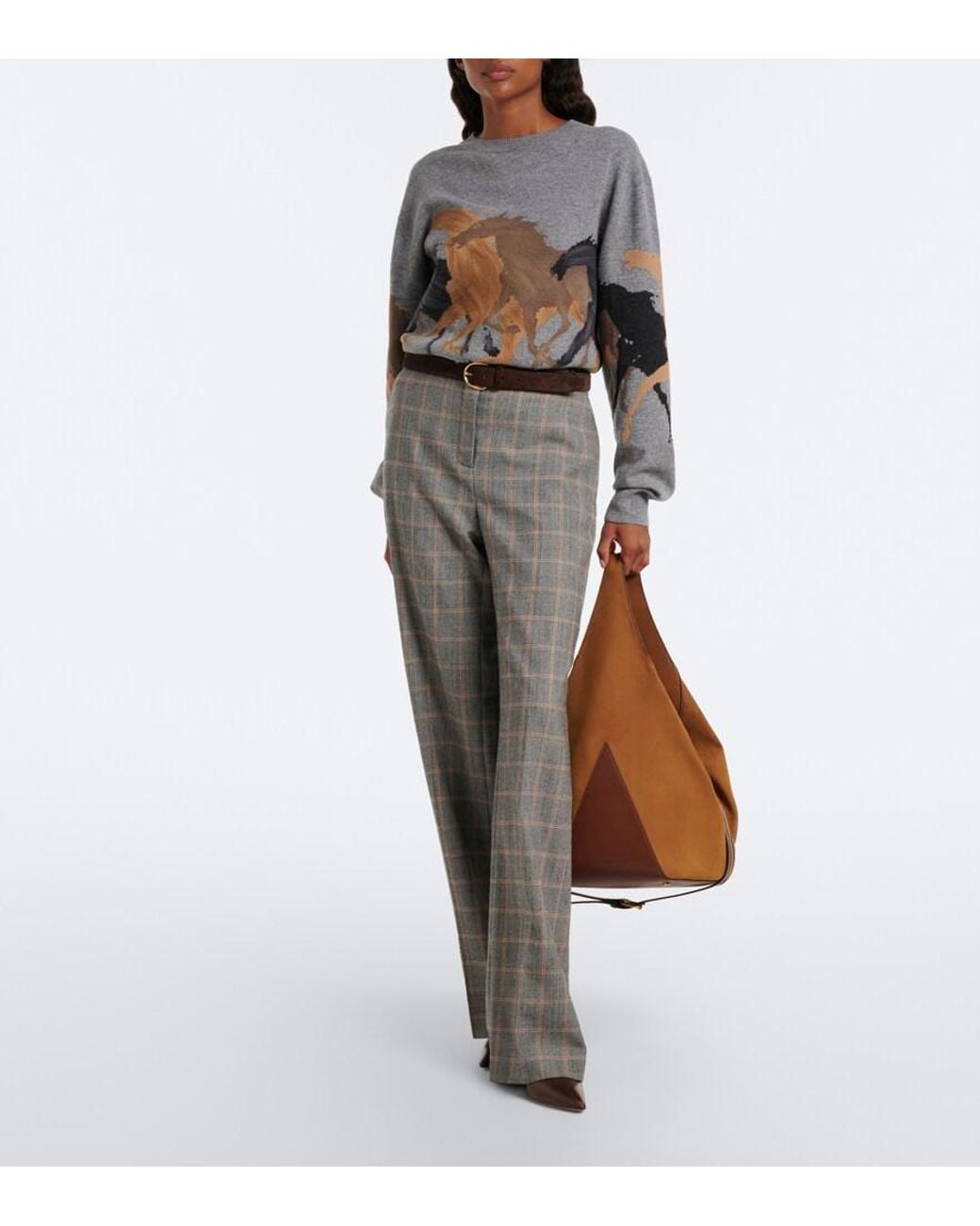 Bolso Saco Appaloosa Medium Stella McCartney de color Brown