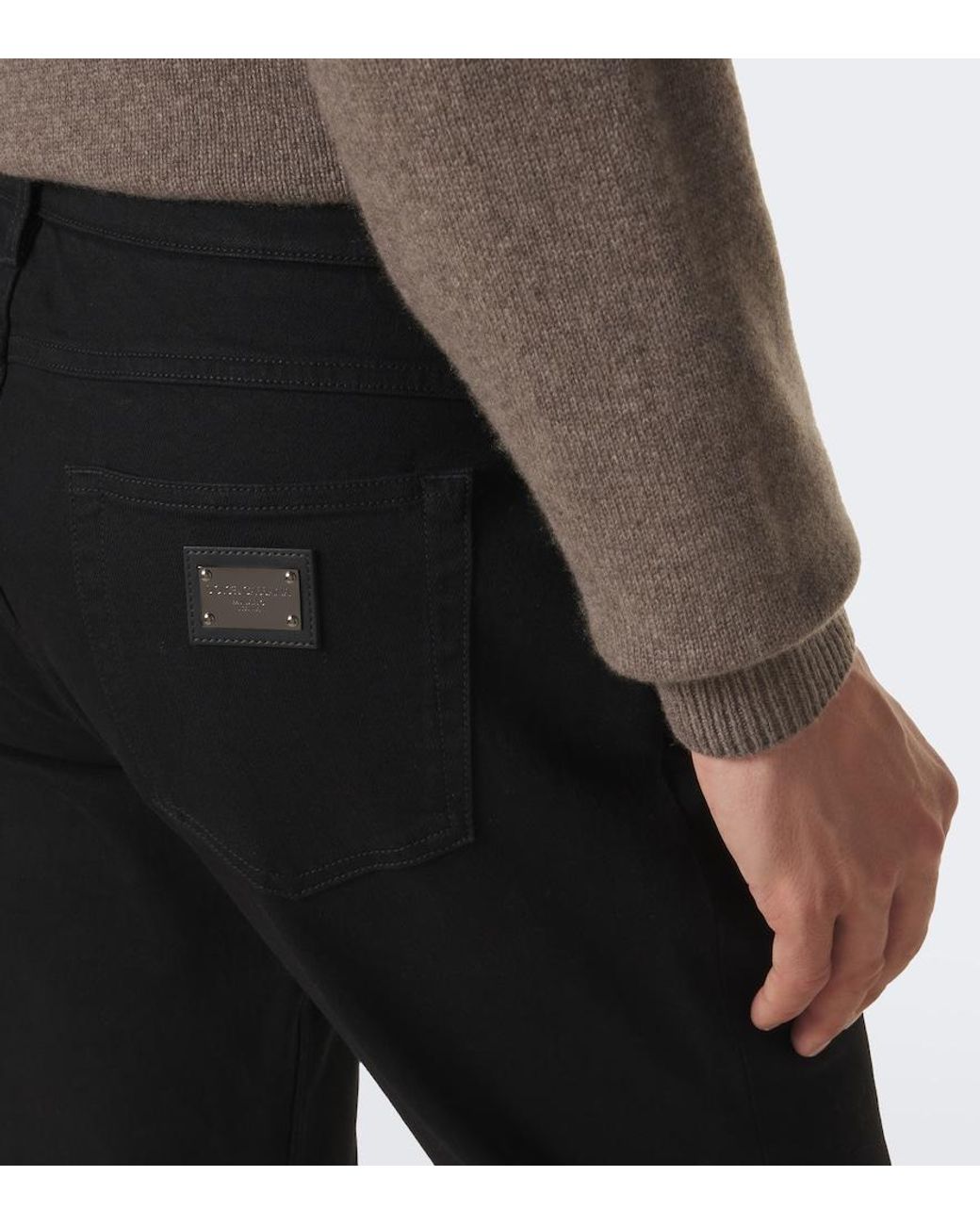 Dolce & Gabbana Black Slim Jeans for men