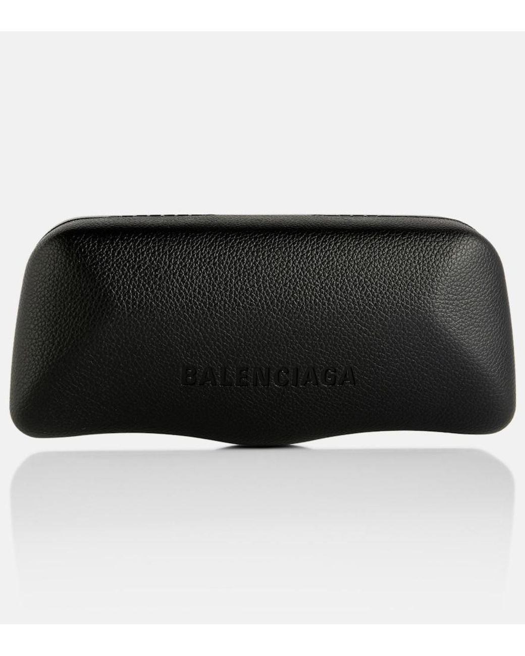 Balenciaga Gray Logo Rectangular Sunglasses