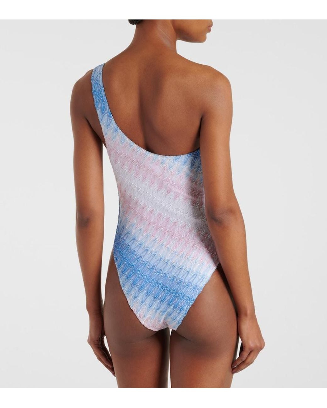 Missoni Blue Badeanzug Aus Haekelstrick