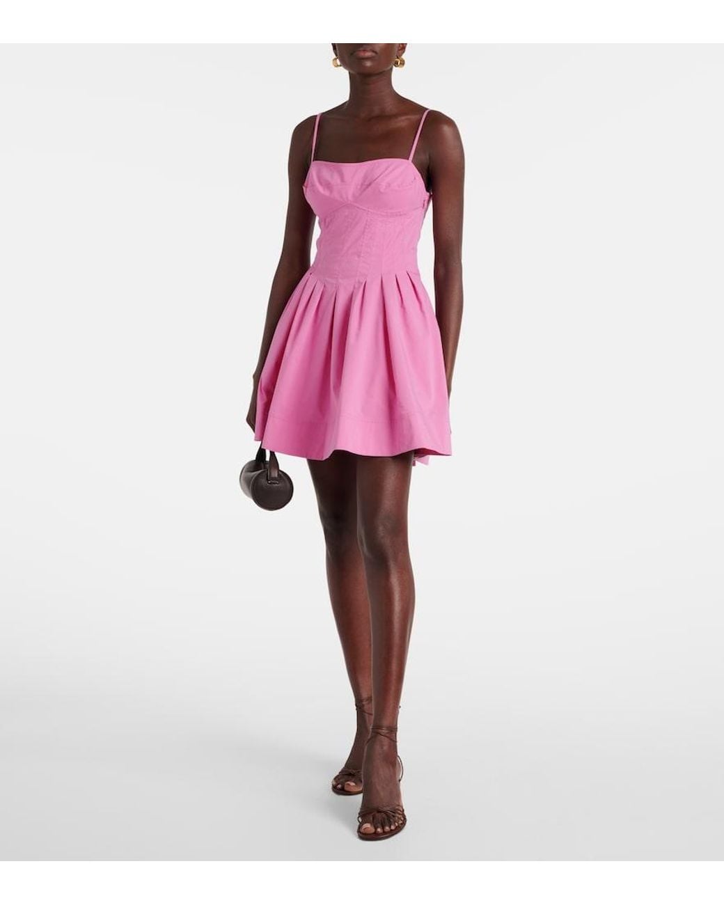 Abito Corto Kitt di Jonathan Simkhai in Pink