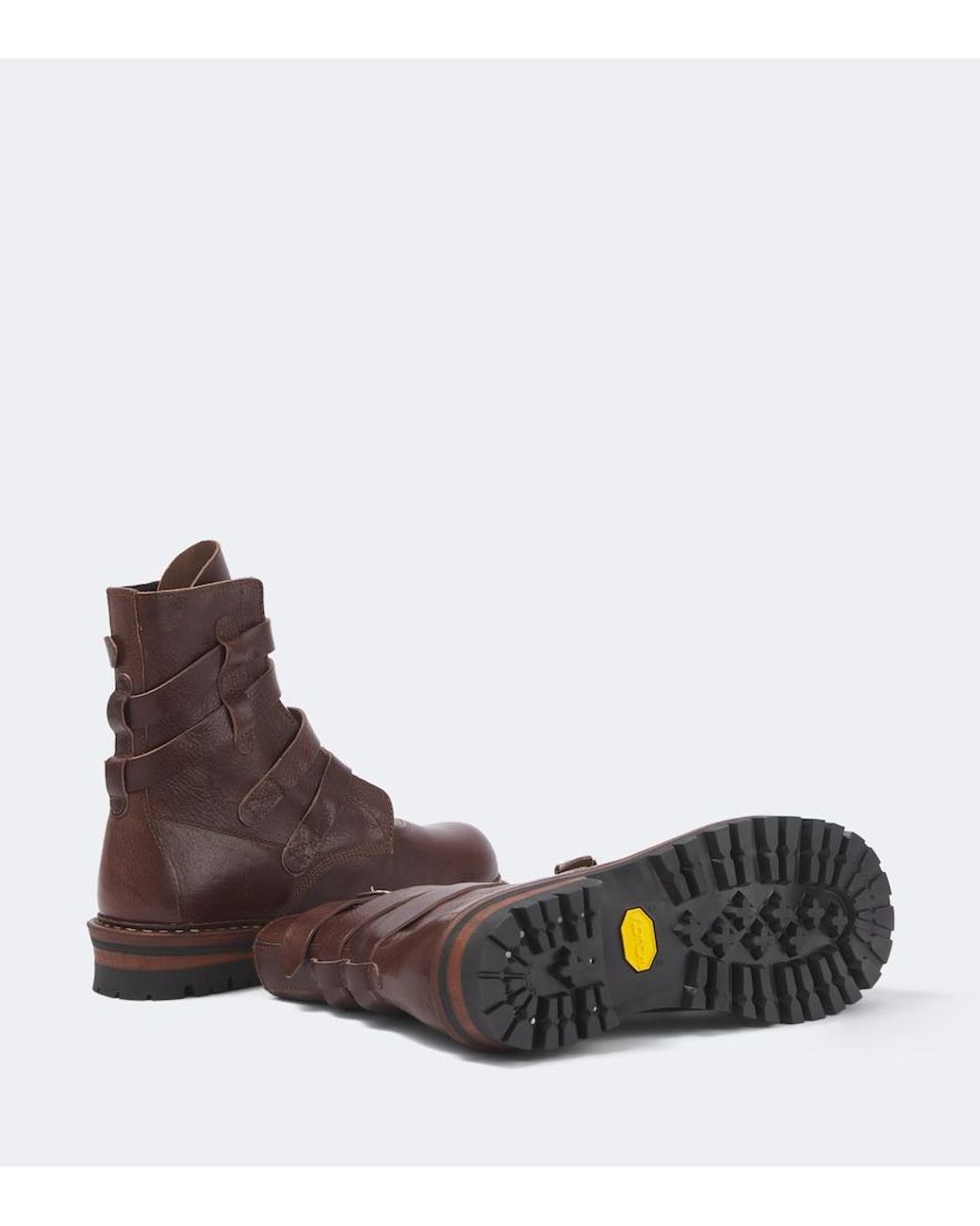 Our Legacy Brown Tanker Leather Ankle Boots for men