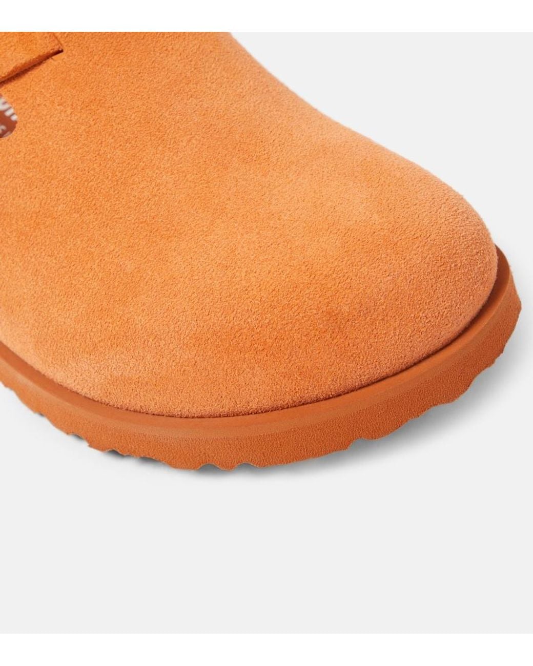 Birkenstock Orange Tokio Suede Mules
