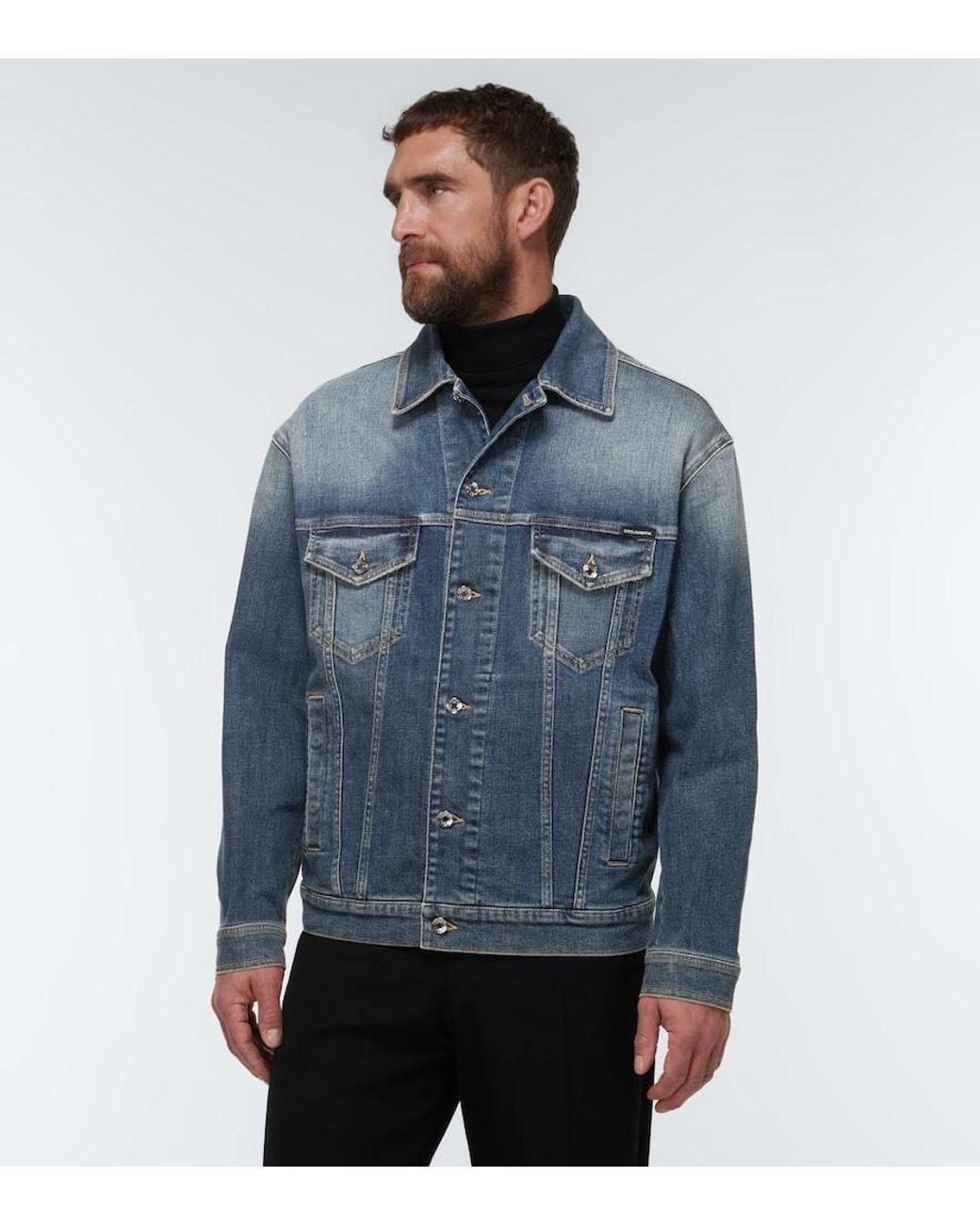 Dolce & Gabbana Blue Denim Jacket for men