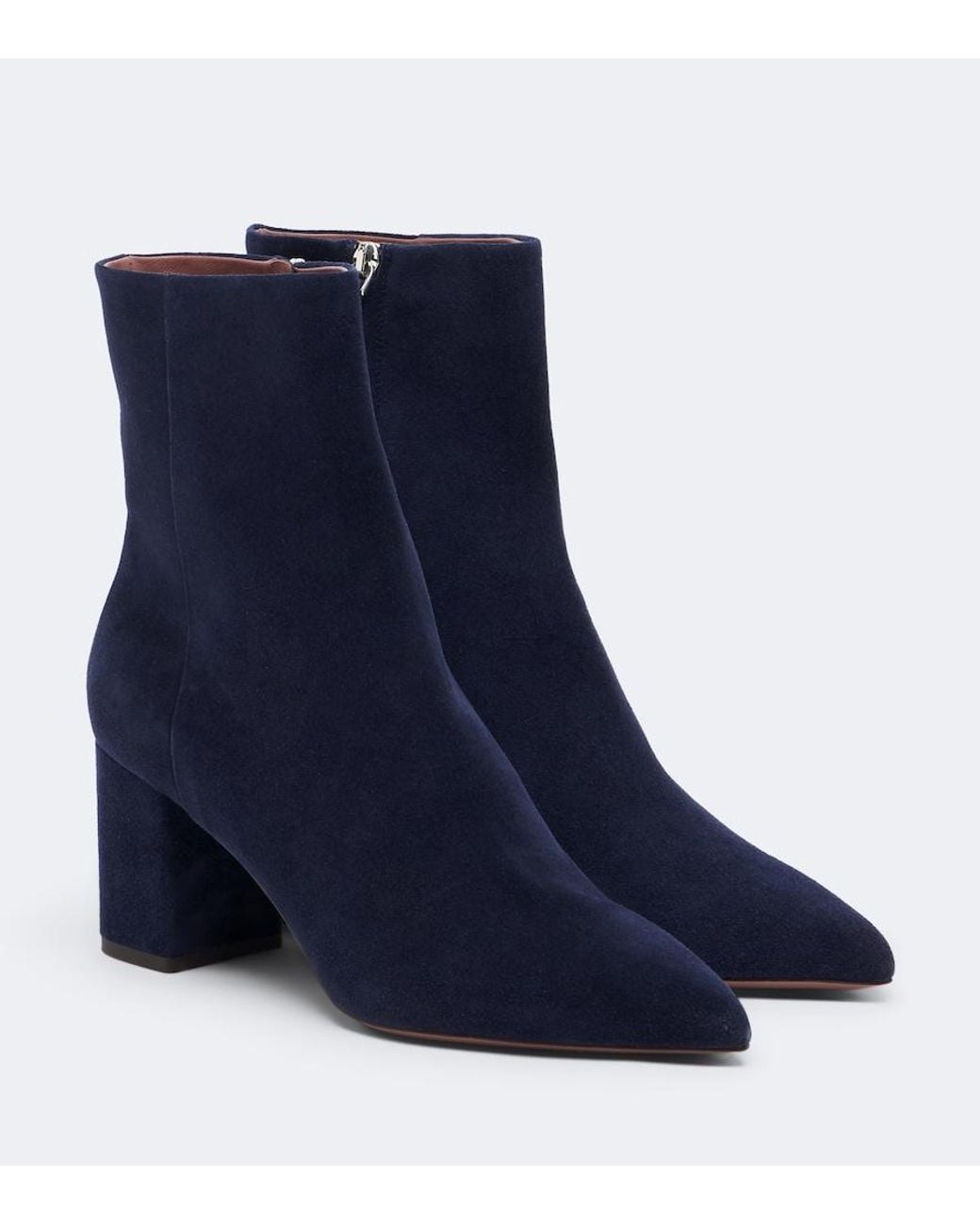 Paris Texas Blue Anja Suede Ankle Boots