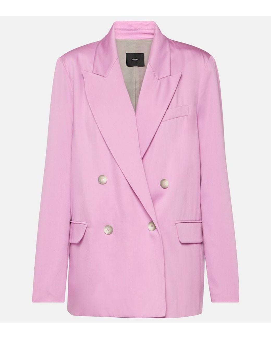 Joseph Pink Jaden Double-Breasted Blazer