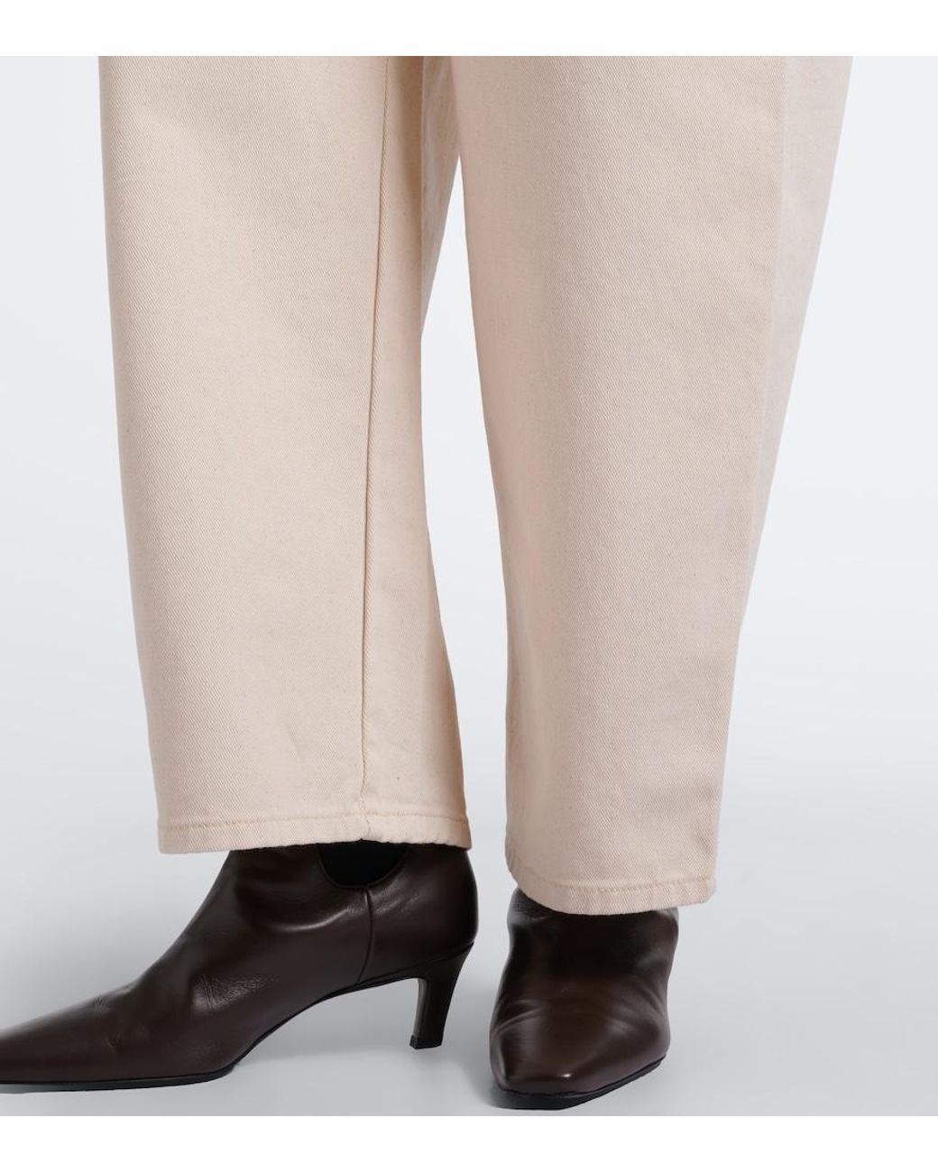 Jeans Barrel Berber Rohe de color Natural
