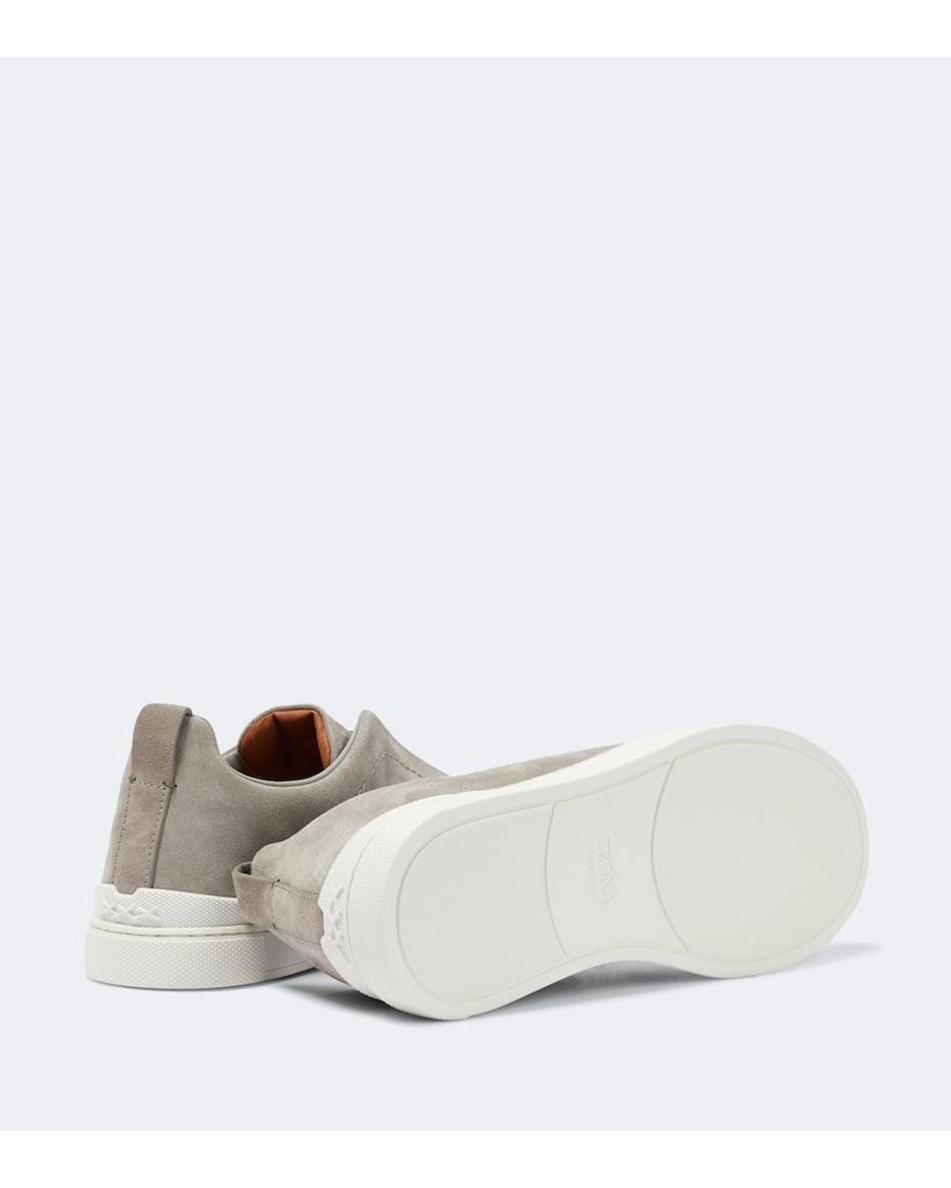 Zegna Gray Sneakers for men