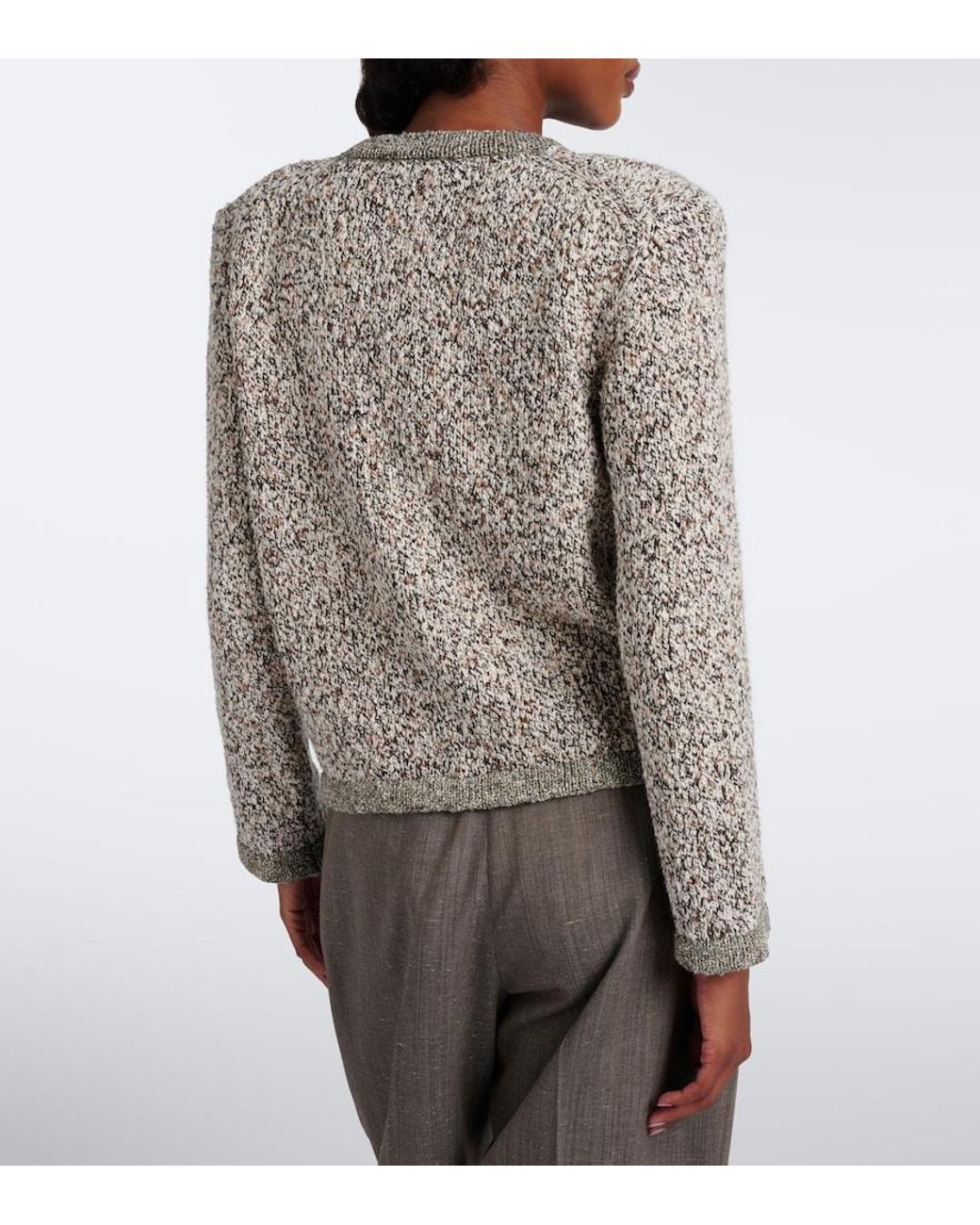 Veronica Beard Multicolor Rexton Knitted Cotton-Blend Cardigan