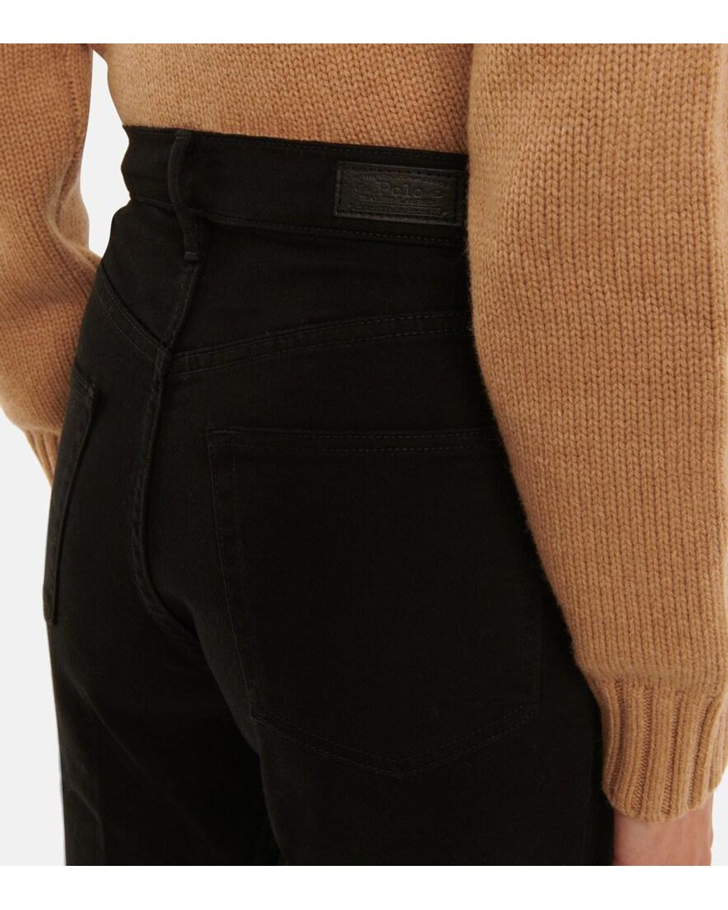 Polo Ralph Lauren Black High-Rise Slim Jeans