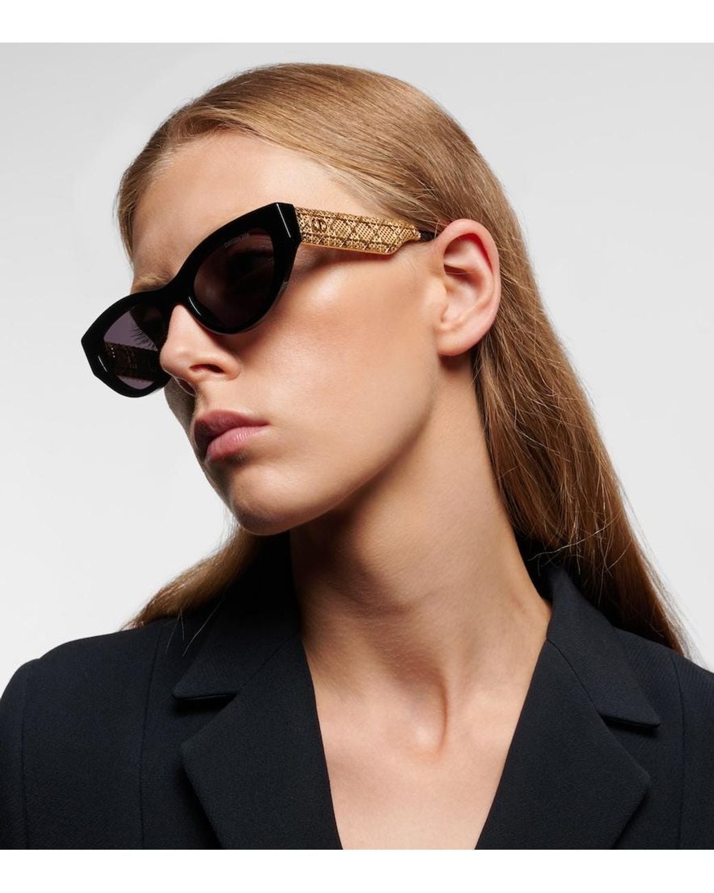 Dior Brown Dioresille B1I Cat-Eye Sunglasses