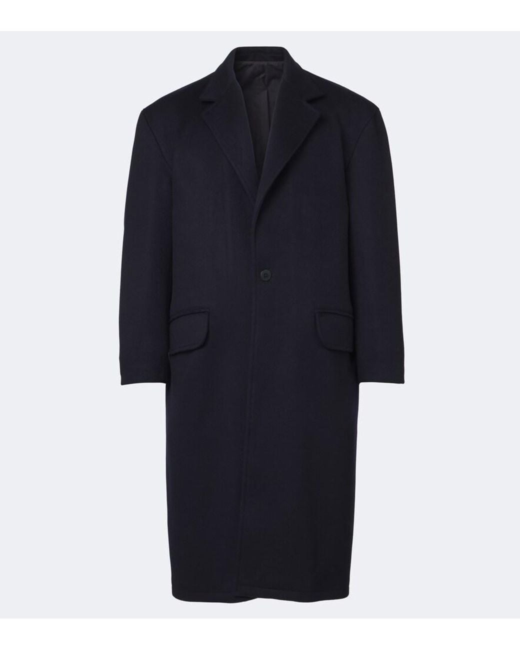 STÒFFA Blue Cashmere Overcoat for men