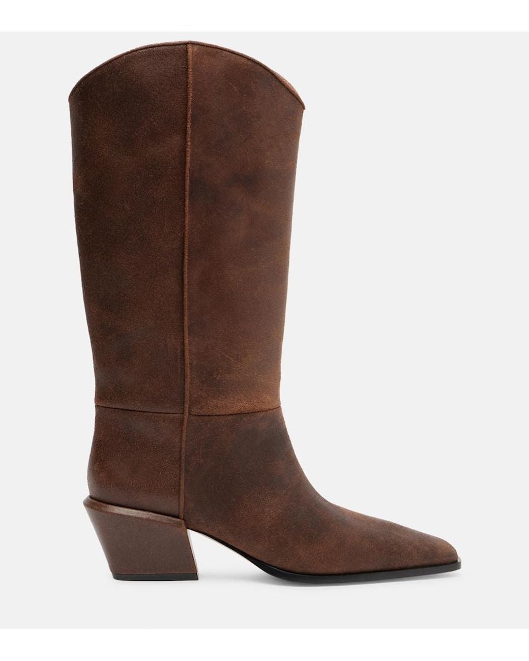 Paris Texas Brown Bettina Leather Cowboy Boots