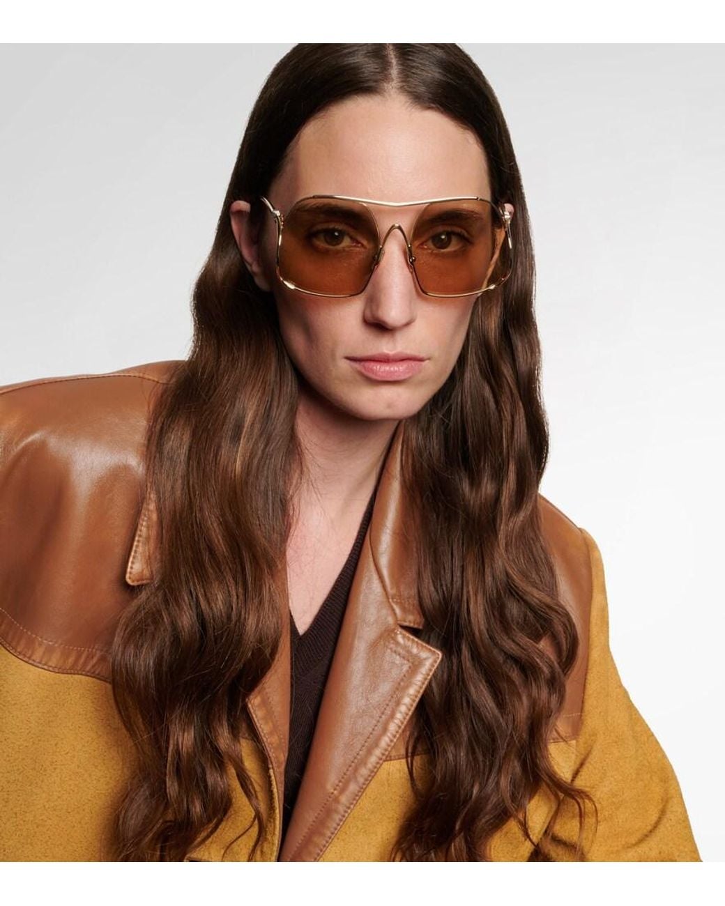 Miu Miu Natural Miu Ombre Square Sunglasses