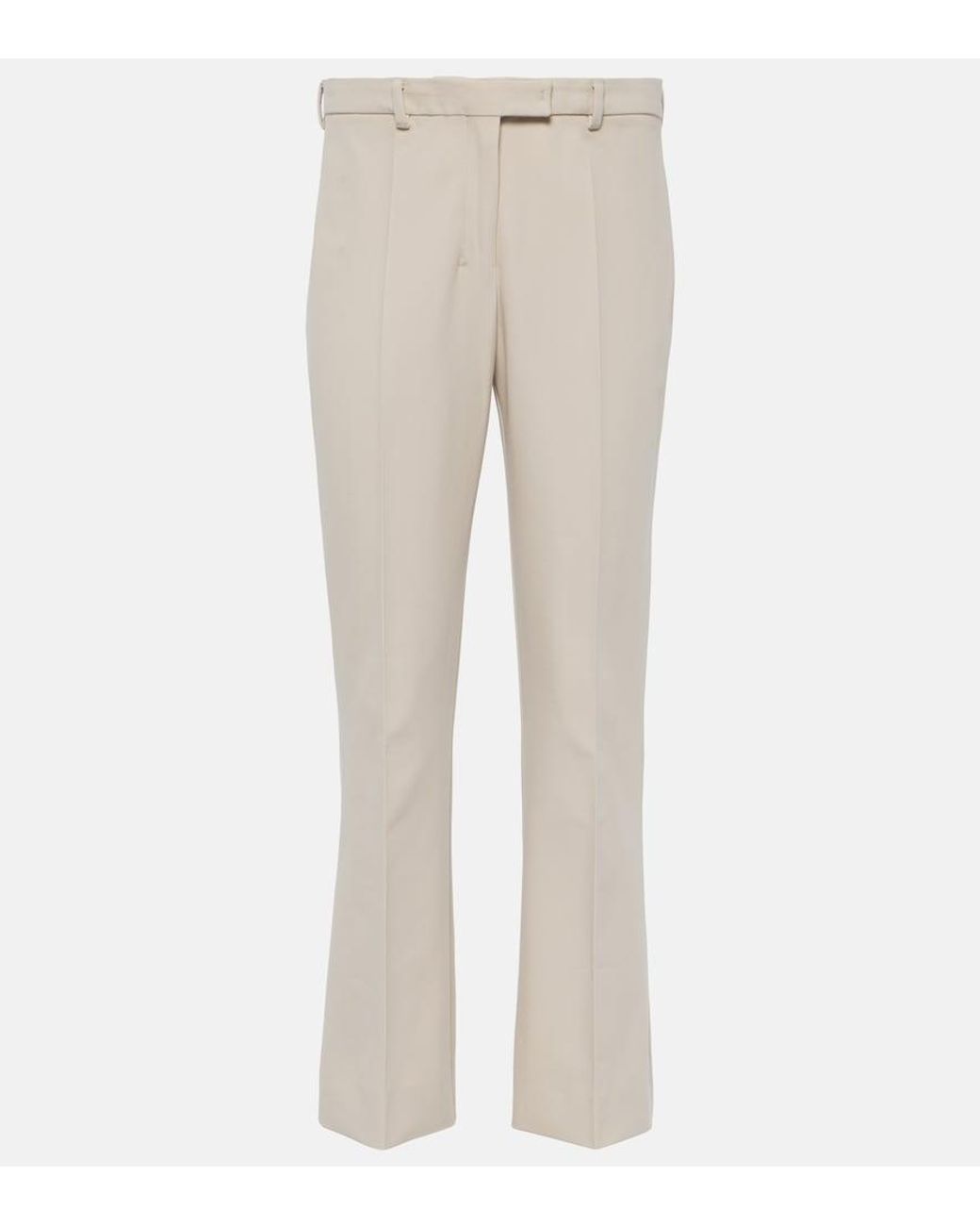 Max Mara Natural Fatina Cropped Straight Pants
