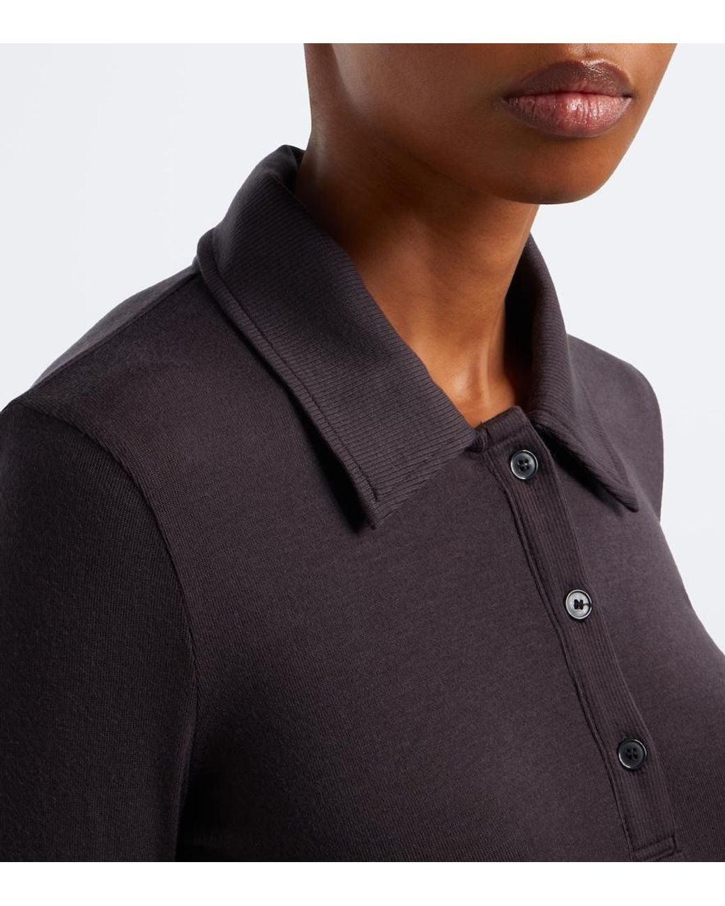 Polo Amos De Jersey Agolde de color Black