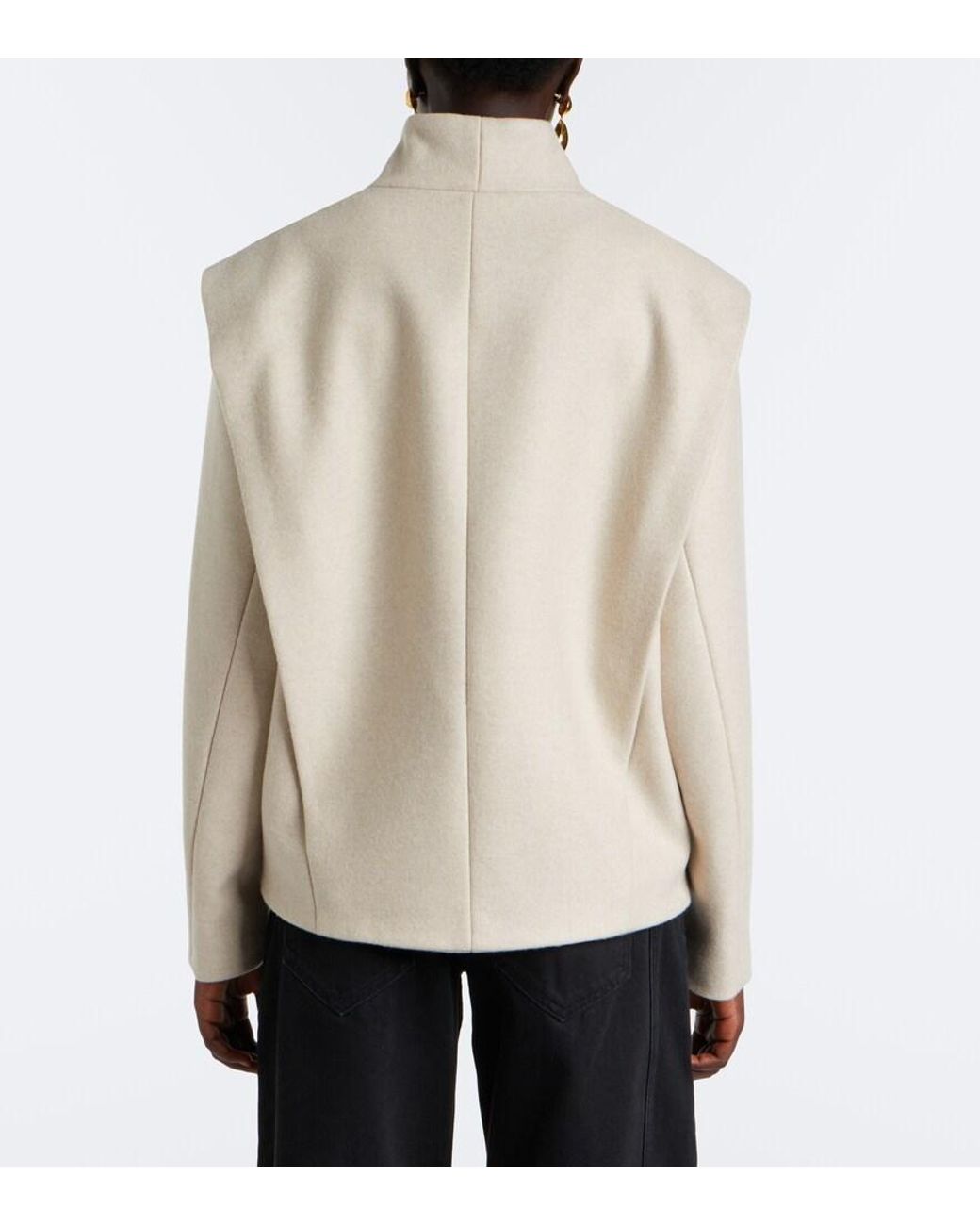Isabel Marant Natural Toria Wool And Cashmere Jacket