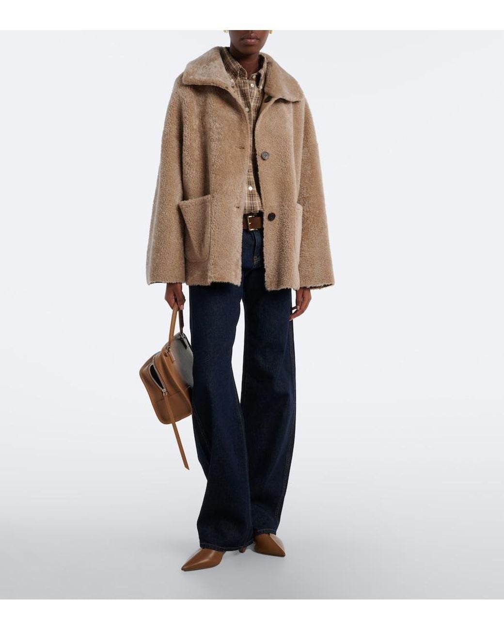 Arma Natural Isabella Reversible Shearling Jacket